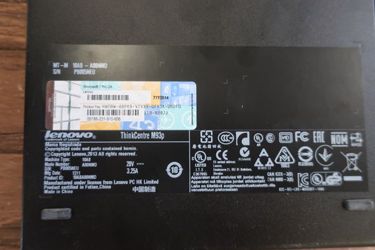 Computer LENOVO ThinkCentre M93P