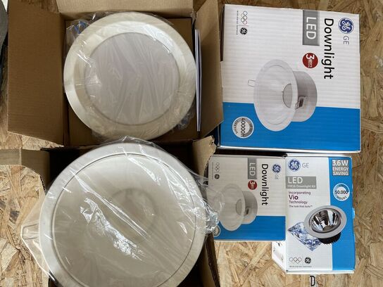 8 stk. ass. LED GE/Tungsram indbygningsspots i 3000 og 4000K