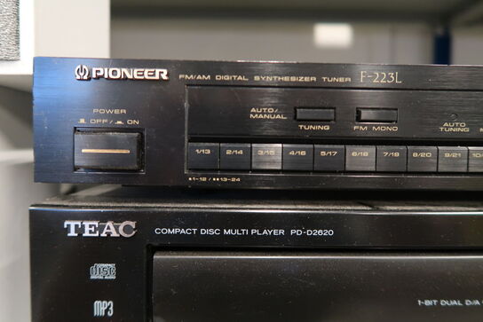 Pioneer F-223L & Teac PD-D2620 + højtalere