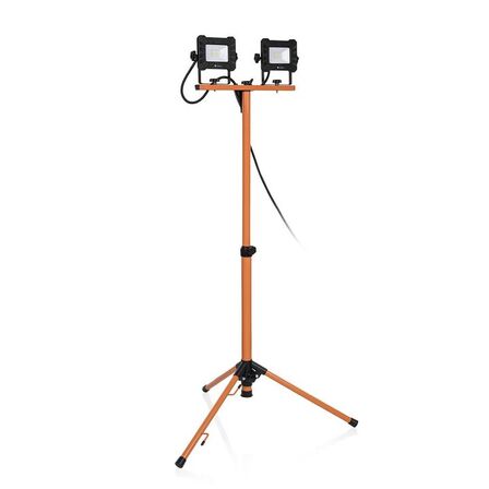 2 stk. smartwares arbejdslamps led dobbeltlys stativ ip65(ubrugt)