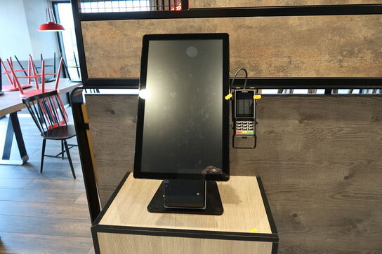 All-in-one touch computer ELO ESY22i5 med bonprinter samt dankortterminal