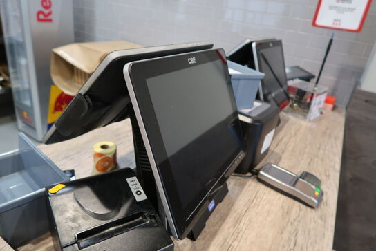 Kasseapparat CBE, bonprinter, pengeskuffe m.m.