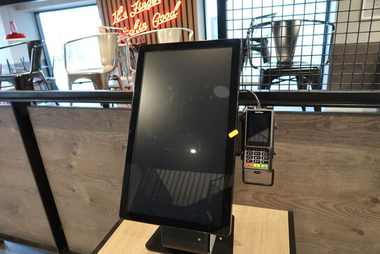 All-in-one touch computer ELO ESY22i5 med bonprinter samt dankortterminal