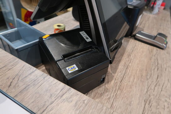 Kasseapparat CBE, bonprinter, pengeskuffe m.m.