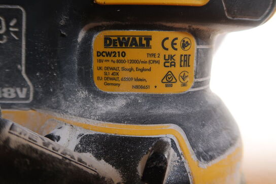 Akku Excentersliber, DeWalt DCW210n