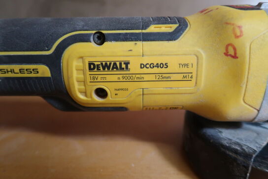 Akku Vinkelsliber, DeWalt DCG405