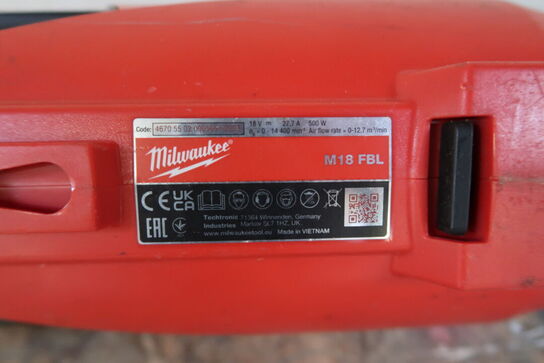 Akku løvblæser, Milwaukee M18 FBL
