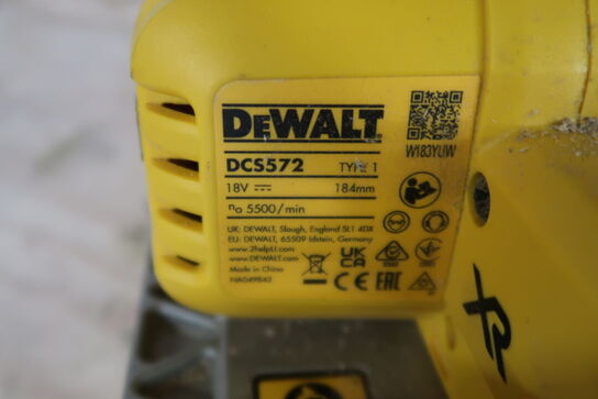 Akku rundsav, DeWalt DCS572