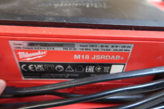 Akku arbejdsradio, Milwaukee JSRDAB+