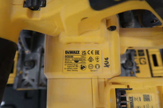 Akku Dyksav, DeWalt DCS520 + føringsskinne
