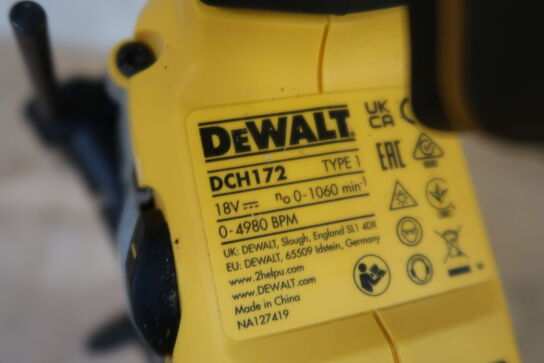 Akku borehammer, DeWalt DCH172
