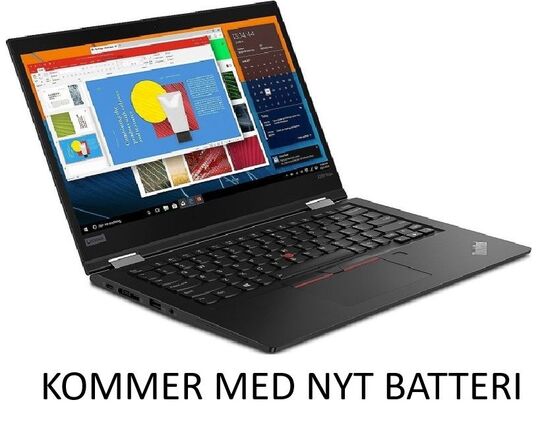 Lenovo ThinkPad X390 Yoga (med nyt batteri og touch)