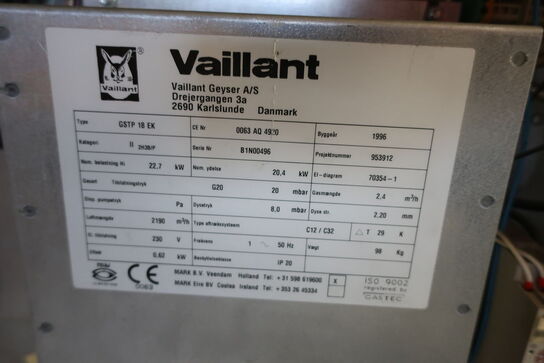 Varmepumpe VAILLANT GSTP 18 EK