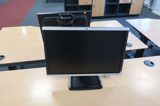 4 stk. monitorer HP samt DELL 