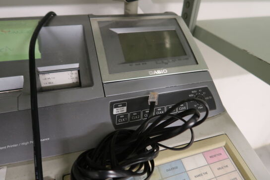 8 stk. printer HP og kassesystem CASIO TE-4000F