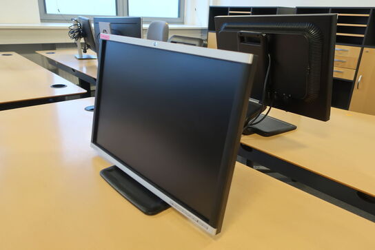 4 stk. monitorer HP samt DELL 