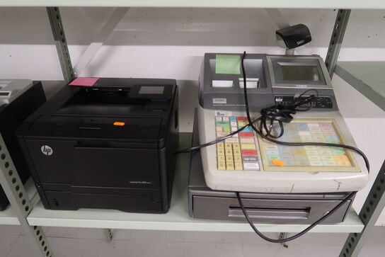 8 stk. printer HP og kassesystem CASIO TE-4000F