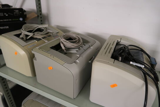 8 stk. printer HP og kassesystem CASIO TE-4000F