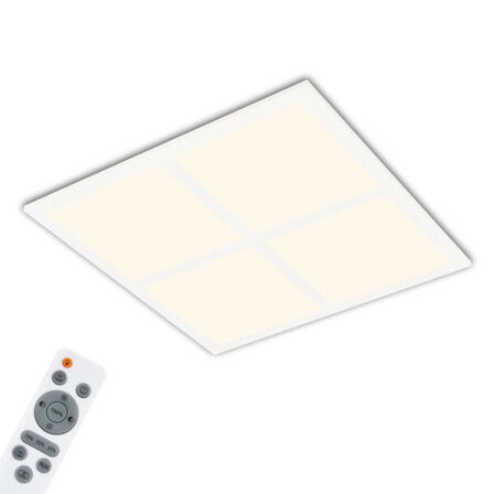 3 stk. briloner led rgb slim panel m. remote ø 44,5 cm(ubrugt)