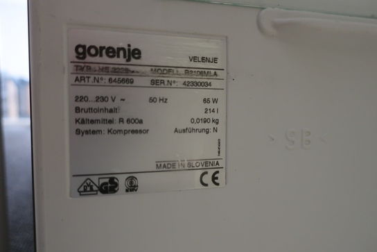 Køleskab GORENJE HS 2226