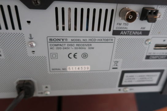 Stereoanlæg SONY HCD-HX70BTR