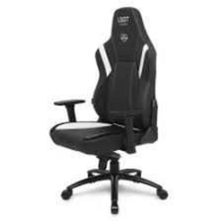 L33T-Gaming E-Sport Pro Comfort gaming stol i Sort/hvid PU-læder