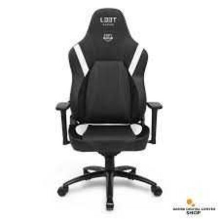 L33T-Gaming E-Sport Pro Comfort gaming stol i Sort/hvid PU-læder