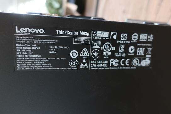 Stationær computer LENOVO ThinkCentre M93p