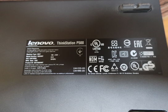 Stationær computer LENOVO ThinkStation P500