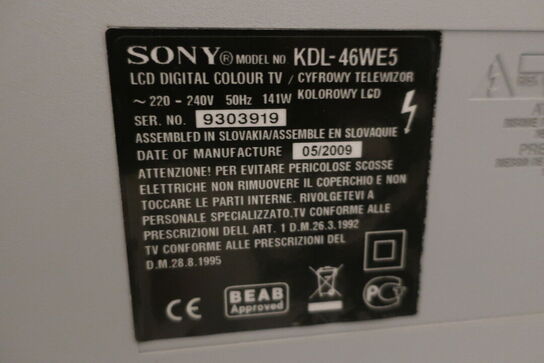 TV SONY KDL46WE5