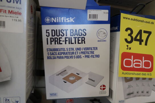 3 pk. Nilfisk støvsugerposer 
