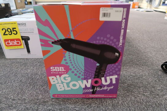 SBB Big Blowout hårtørrer, 2200W