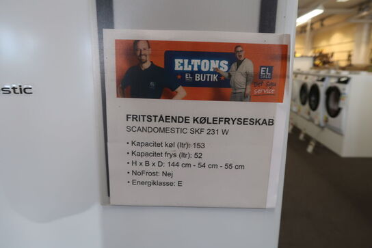 Scandomestic SKF 231 W Køle-/fryseskab