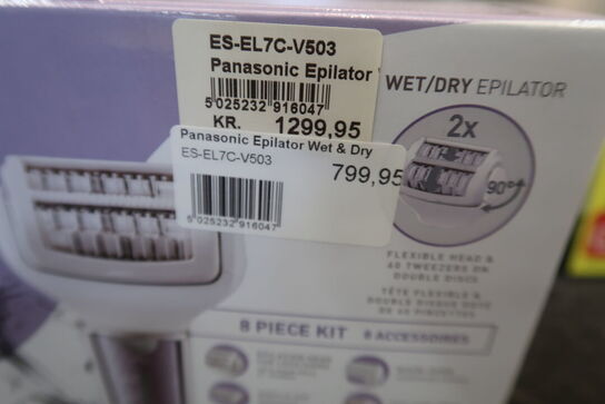 Panasonic ES-EL7C 60 pincetter Violet, Hvid