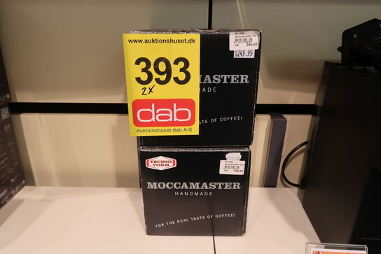2 stk. Moccamaster glaskande klar glas 1,25 liter