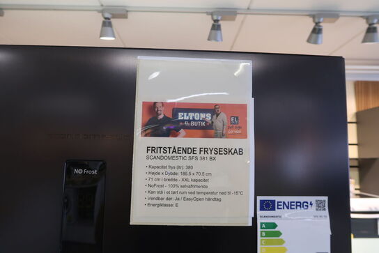 Scandomestic SFS 381 BX fritstående NoFrost fryseskab