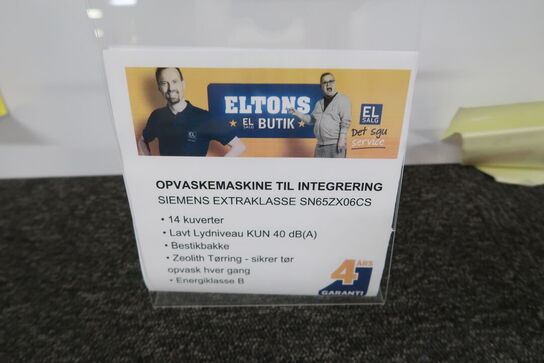 Siemens iQ500 SN65ZX06CS opvaskemaskine
