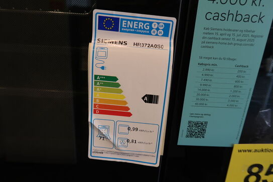 SIEMENS extraKlasse HR372A0S0 iQ300 ovn