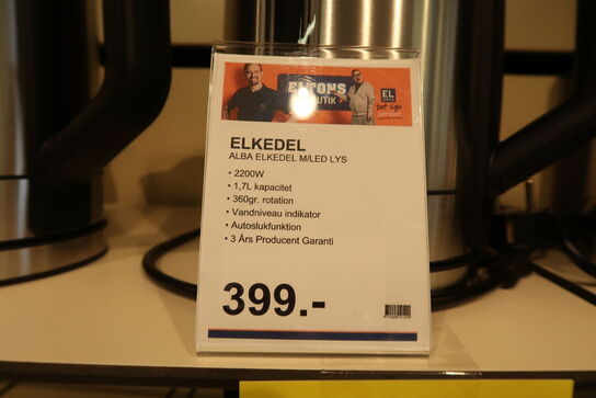 ALBA elkedel med lys