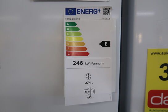 Scandomestic SFS 352 W - Fristående fryseskab