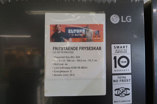 LG GFT61MCCSZ - Fritstående fryseskab