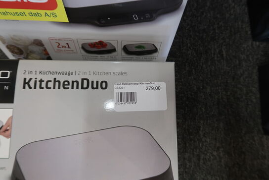 3 stk. Caso Køkkenvægt KitchenDuo 15kg