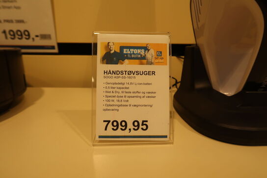 Sogo ProfiClean håndholdt støvsuger