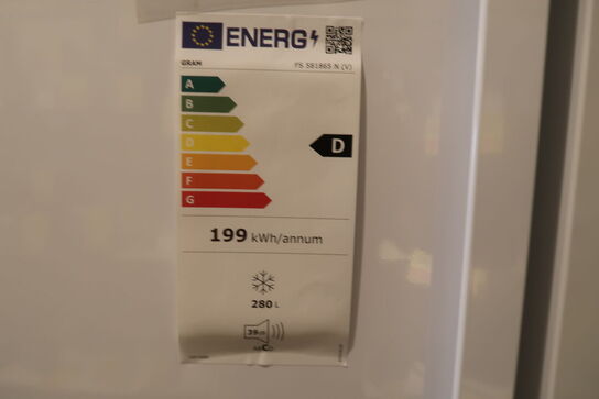 Gram FS 581865 N fryseskab med 280 liter og NoFrost