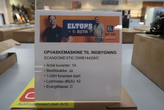 Scandomestic DWB1442WC Opvaskemaskine til indbygning