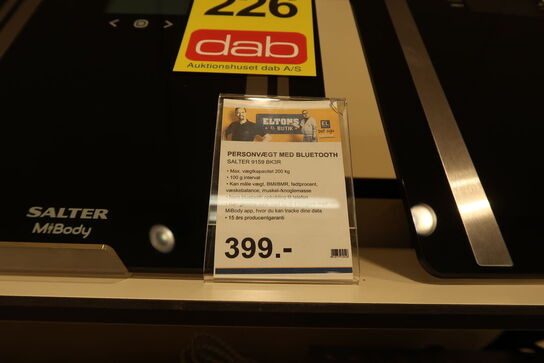 Salter 9159 BK3R Badevægt med bluetooth