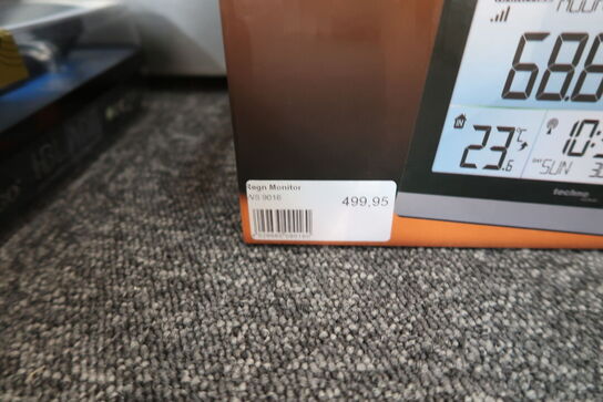 Techno Line DCF-77 radiostyret ur og regn monitor