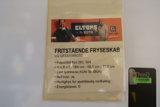 LG GFE61SWCSZ fritstående fryseskabe