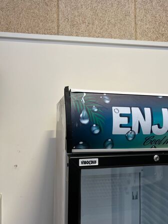 Køleskab med glaslåge VIBOCOLD