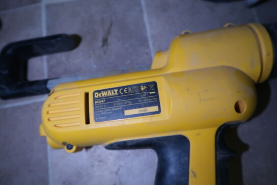 Vinkelsliber, akku fugepistol DEWALT DC547 med batteri